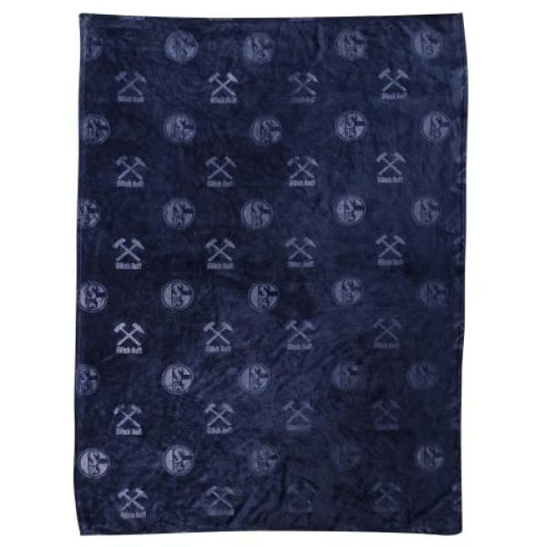 FC Schalke 04 - Decke geprägt navy in Geschenkbox